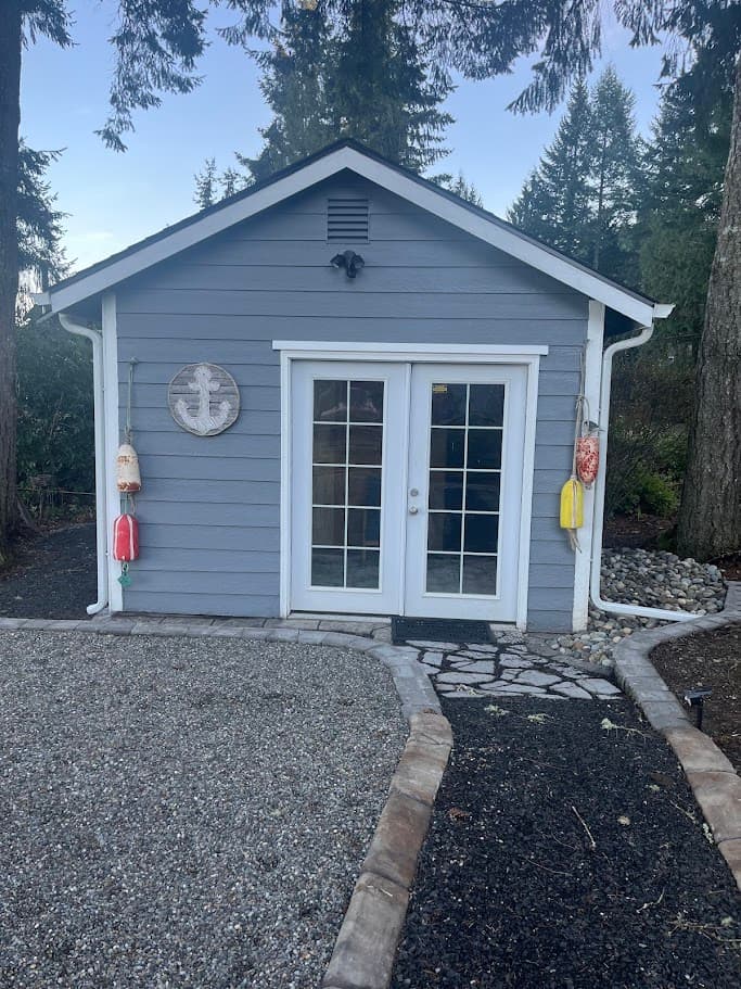 Shed sauna construction progress – Olympia, Washington
