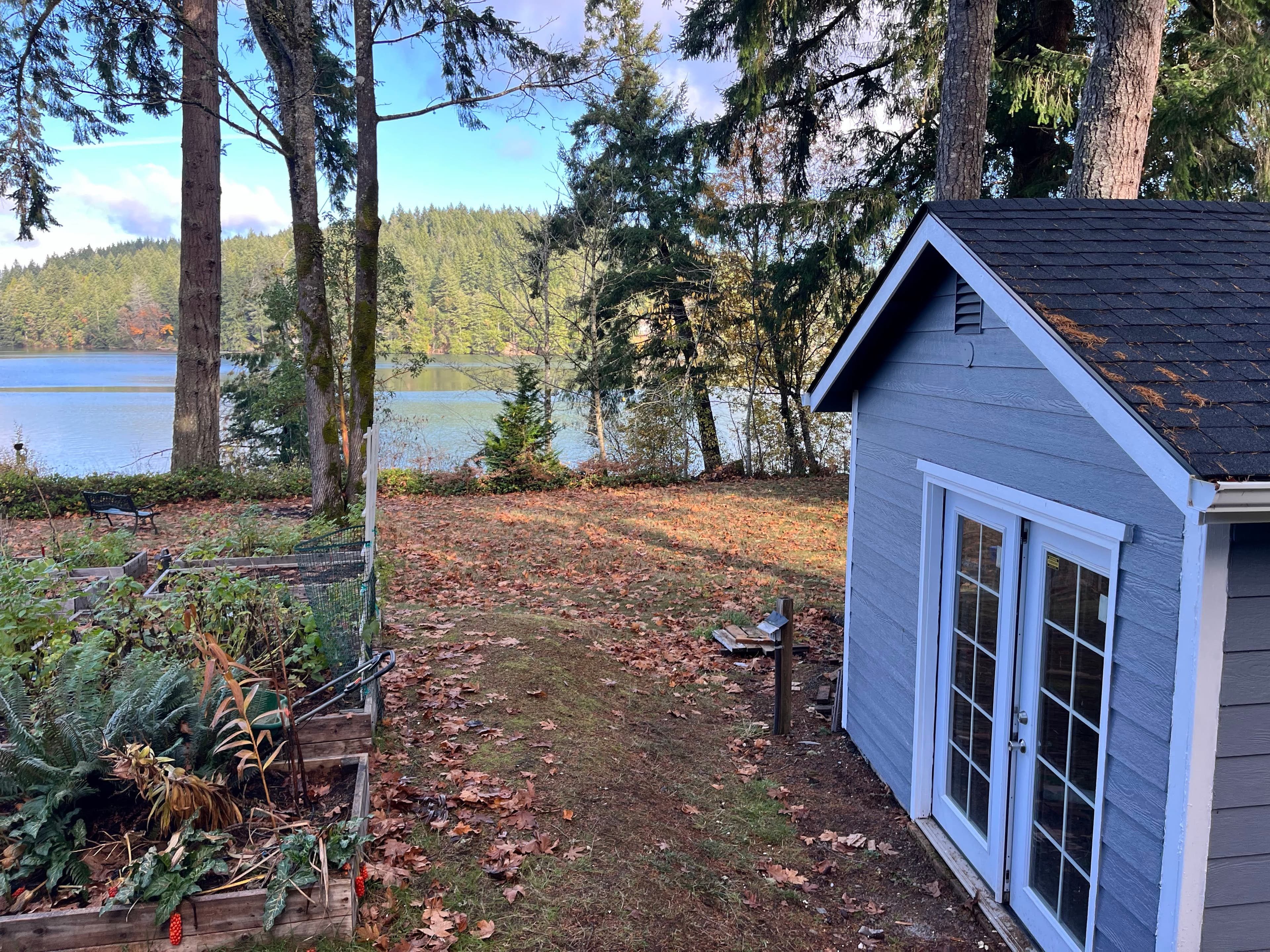 Converted shed sauna exterior – Olympia, Washington