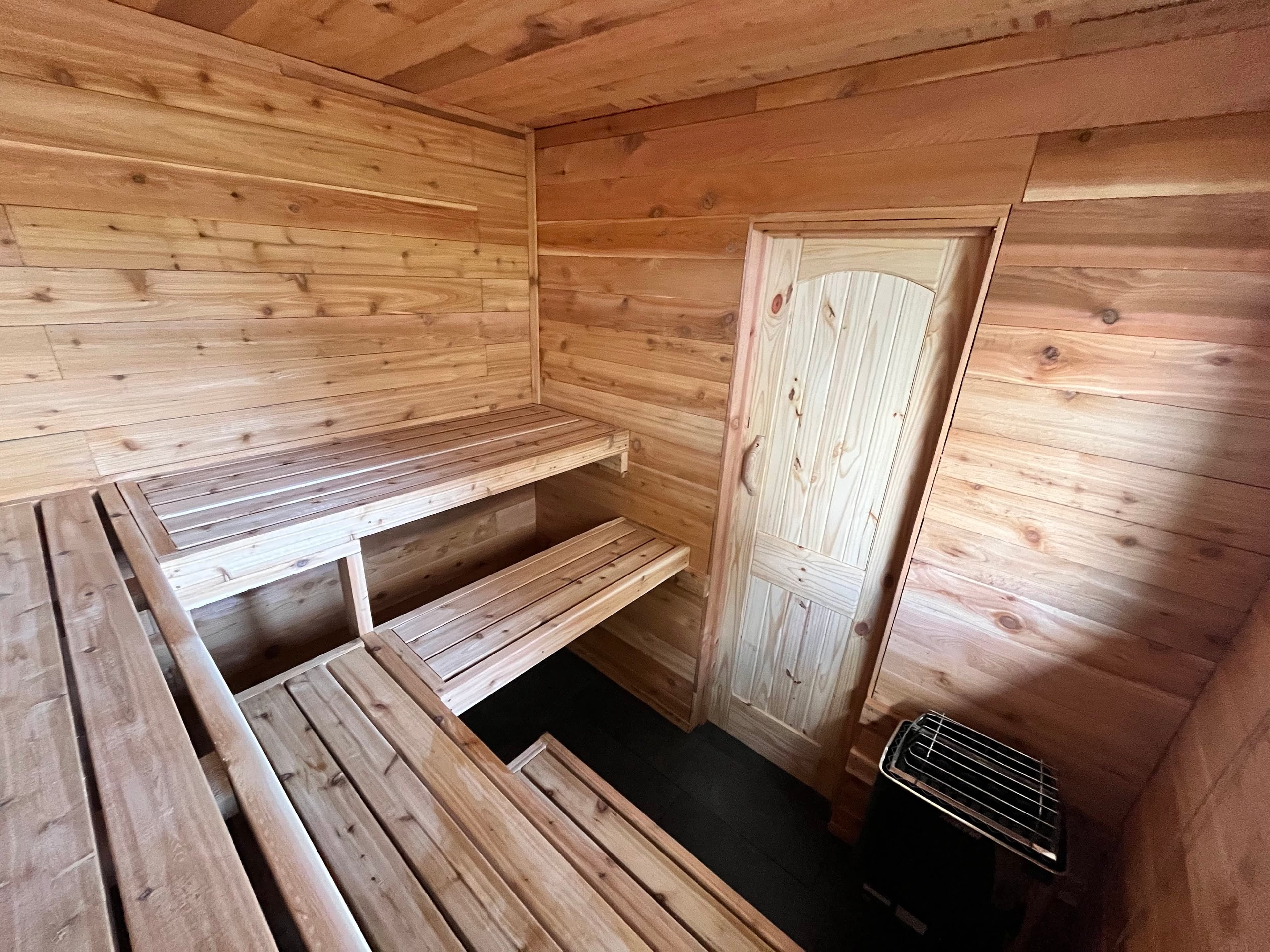 Shed sauna interior finish – Olympia, Washington