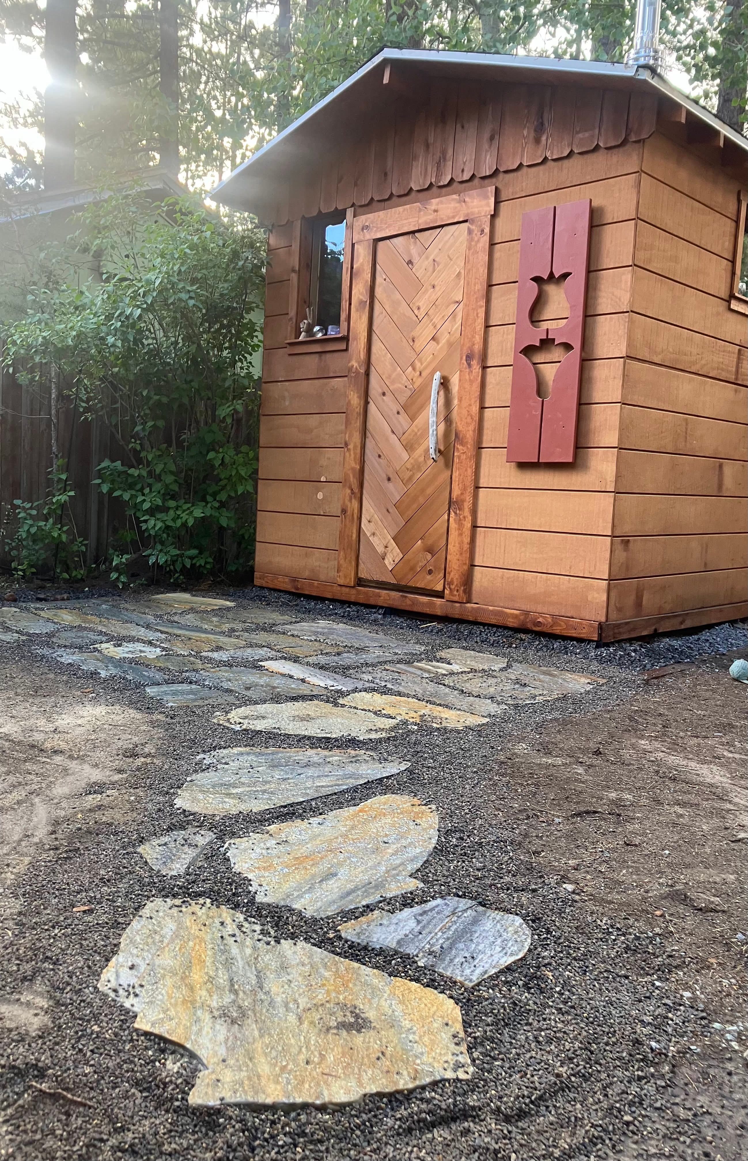 Custom cedar sauna design