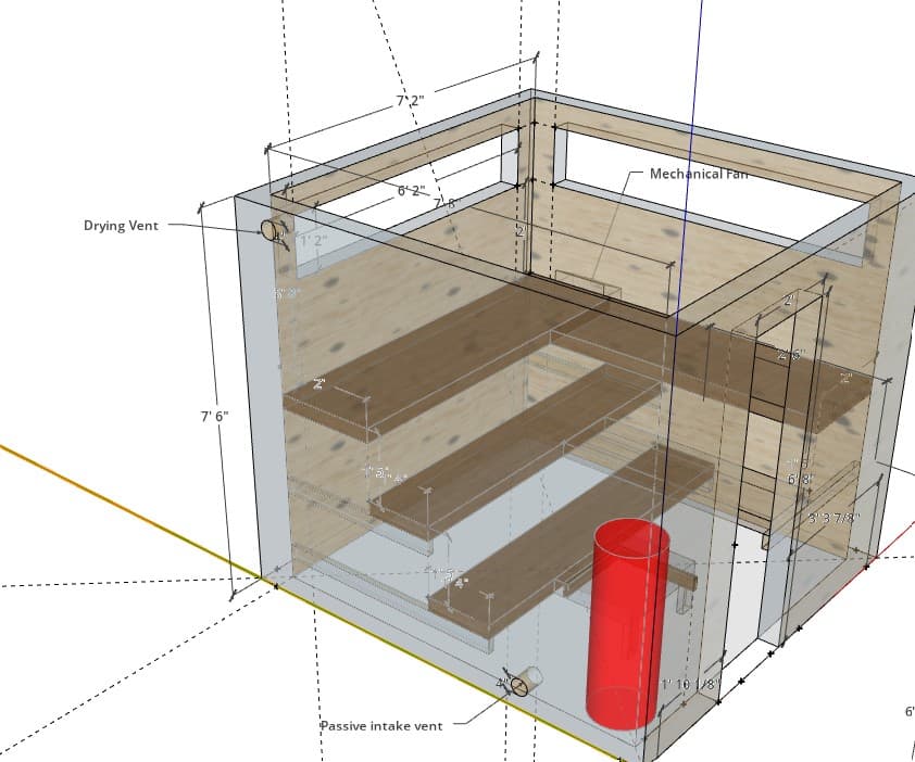 8x12 sauna electric heater installation – Wisconsin