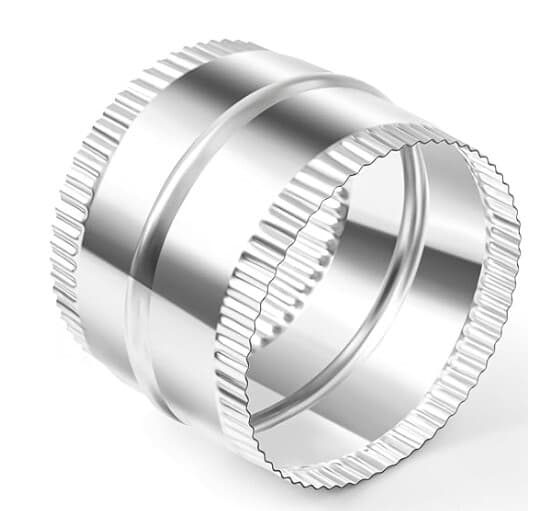 Galvanized duct coupler