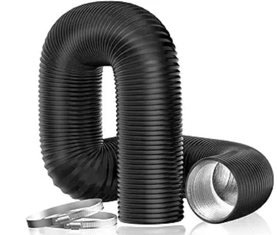 Insulated flexible ducting with clamps